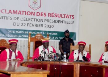 PRESIDENTIELLE DU 22 FEVRIER     LA COUR CONSTITUTIONNELLE CONFIRME  LA REELECTION  DE FAURE GNASSINGBE  AVEC 70,78% DES SUFFRAGES
