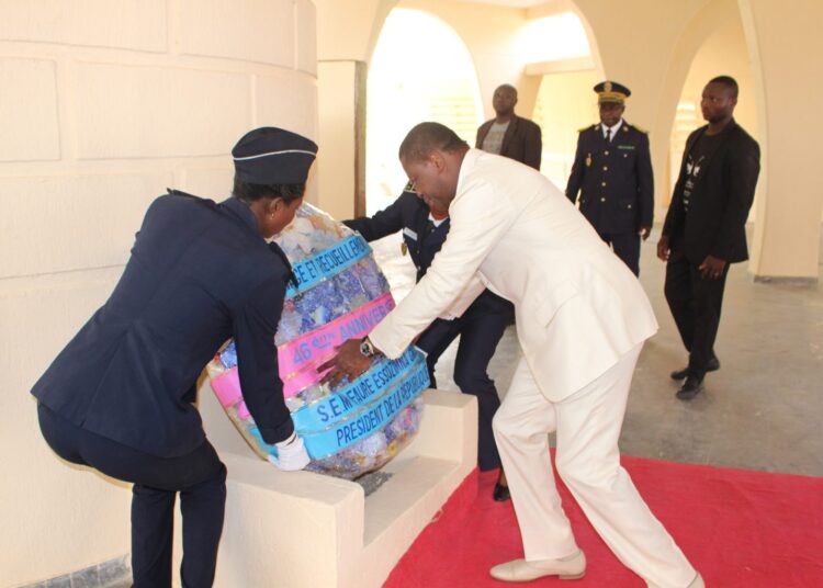 46e ANNIVERSAIRE DE L’ATTENTAT DE SARAKAWA   LE PEUPLE TOGOLAIS REND HOMMAGE AUX MARTYRS  LE CHEF DE L’ETAT PRESIDE LA CEREMONIE DANS LA KOZAH