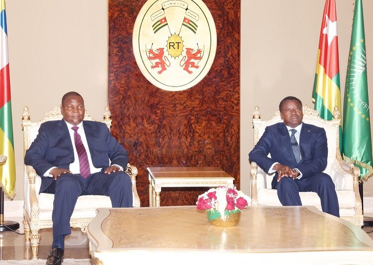 VISITE D’AMITIE ET DE TRAVAIL DU PRESIDENT CENTRAFRICAIN AU TOGO